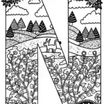 Nurturing Nature with ‘N’ Coloring Page