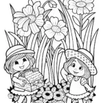 Strawberry Shortcake’s Berry-licious Treasure Hunt Coloring Page