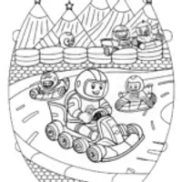 Buzz Lightyear’s Galactic Race Coloring Page