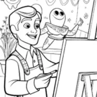 Buzz Lightyear’s Alien Art Expedition Coloring Page