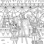 Bratz Creativity Carnival Coloring Page