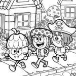 JJ’s Silly Hat Parade Coloring Page