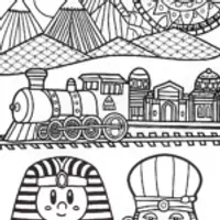 Kirby’s Time-Traveling Adventure Coloring Page