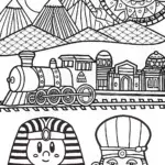 Kirby’s Time-Traveling Adventure Coloring Page