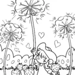 Strawberry Shortcake’s Berry Blowing Contest Coloring Page