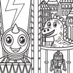 Lightning Bolt’s Time Travel Adventure Coloring Page