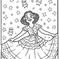 Mirabel’s Magical Midnight Dance Coloring Page