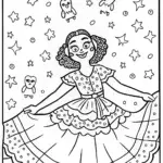 Mirabel’s Magical Midnight Dance Coloring Page
