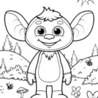 Monster Garden Guardian Coloring Page