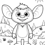 Monster Garden Guardian Coloring Page