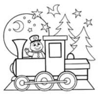 JJ’s Magical Train Ride Coloring Page