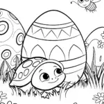 Easter Egg Garden Surprise Coloring Page