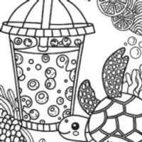 Octonauts’ Bubble Tea Party Coloring Page