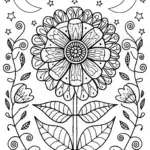 Celestial Harmony Mandala Coloring Page