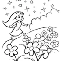 Jasmine’s Starry Butterfly Chaser Coloring Page