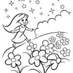 Jasmine’s Starry Butterfly Chaser Coloring Page