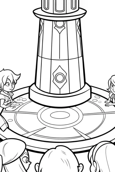A coloring page of League of Legends Champions Strategy Coloring Page