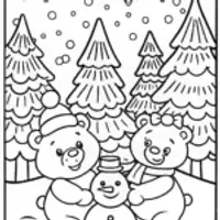 Care Bears Winter Wonderland Coloring Page