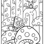 Stitch’s Creative Adventure in the Forest Coloring Page