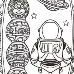Buzz Lightyear’s Galactic Art Adventure Coloring Page