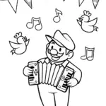 Luigi’s Musical Adventure Coloring Page
