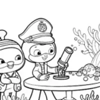 Octonauts Underwater Science Adventure Coloring Page