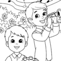 JJ’s joyful music garden coloring page