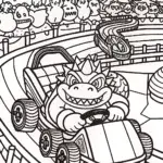 Bowser’s Wild Kart Challenge Coloring Page