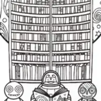 Buzz Lightyear’s Galactic Library Adventure Coloring Page
