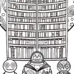 Buzz Lightyear’s Galactic Library Adventure Coloring Page