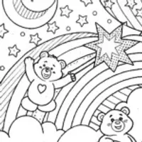 Care Bears Dreamy Starry Adventure Coloring Page