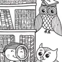 JJ’s Enchanted Library Adventure Coloring Page