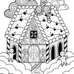 Gingerbread House Coloring Page