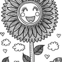 Blooming Wishes Coloring Page