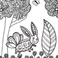 Eevee’s Magical Garden Adventure Coloring Page