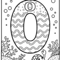 Adventurous Letter ‘O’ in the Ocean Coloring Page