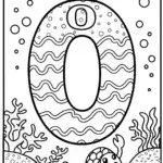 Adventurous Letter ‘O’ in the Ocean Coloring Page