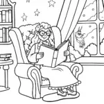 Barbie’s Magical Book Nook Coloring Page