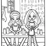 Bratz Fashionistas Crafting in Their Studio