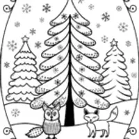 The Christmas Tree Guardians Coloring Page