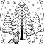 The Christmas Tree Guardians Coloring Page
