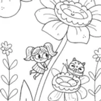 Gabby’s Magical Garden Rescue Coloring Page