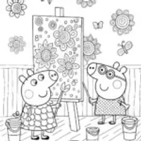 Peppa Pig’s Magical Art Adventure Coloring Page