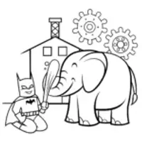 Batman and the Mechanical Menagerie Coloring Page