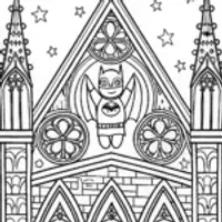 Batman and the Enchanted Gargoyles Coloring Page