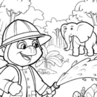 Bowser’s Safari Adventure Coloring Page