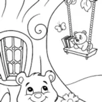 Care Bear Treehouse Adventure Coloring Page