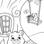 Care Bear Treehouse Adventure Coloring Page