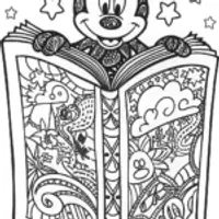 Mickey Mouse Storybook Adventure Coloring Page