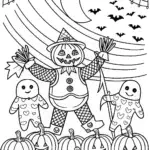 Bowser’s Spooky Harvest Festival Coloring Page